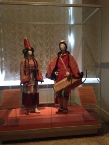 costumes that people might've once worn in the Hermitage